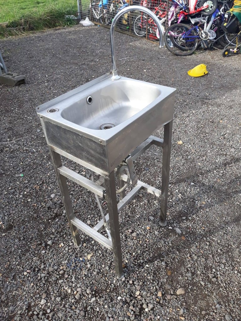 Catering equipment commercial stainless Steel sinks hand wash restaurant kitchen trailer items 