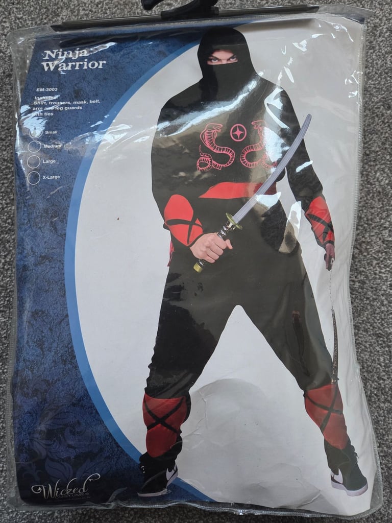 Adult Ninja Costume Size Small
