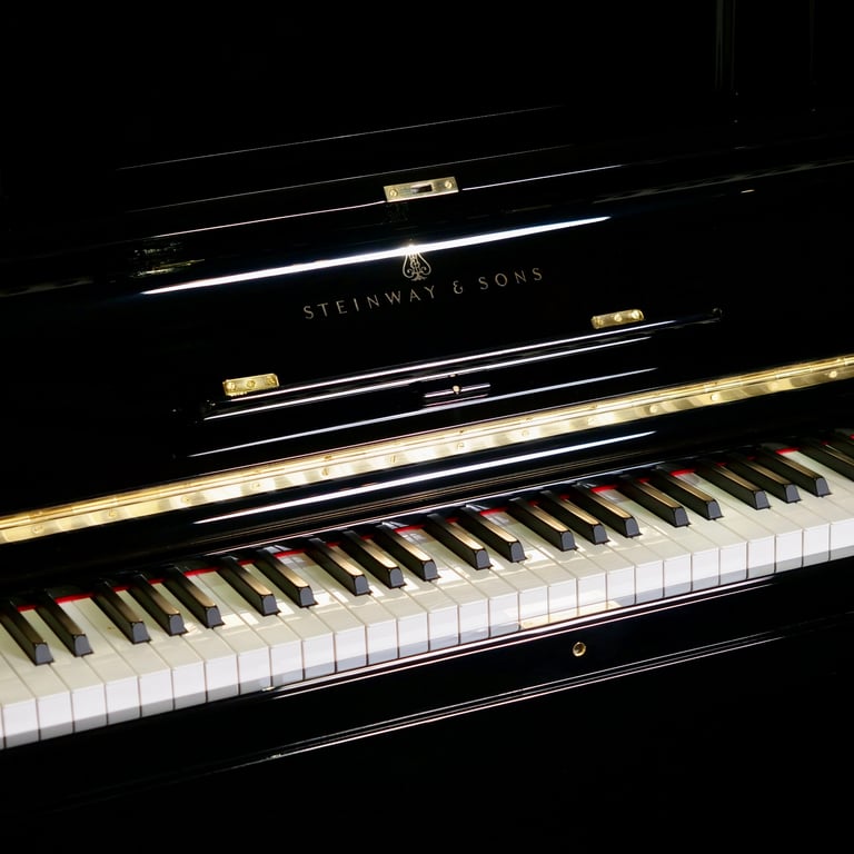 Fully Restored Steinway & Sons Model K Upright Piano Black | Delivery, Stool, Tuning, Warranty