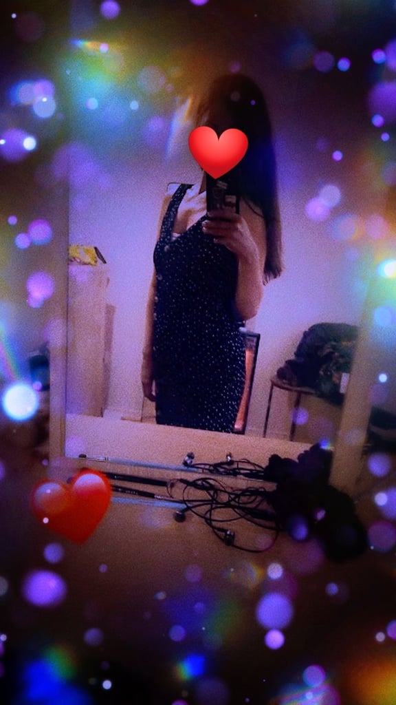 image for Black polka dot dress 