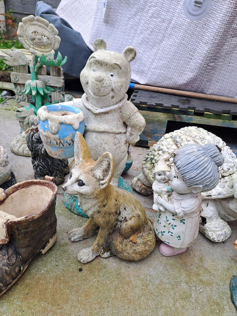 Various 16  garden statues and sizes see photos 