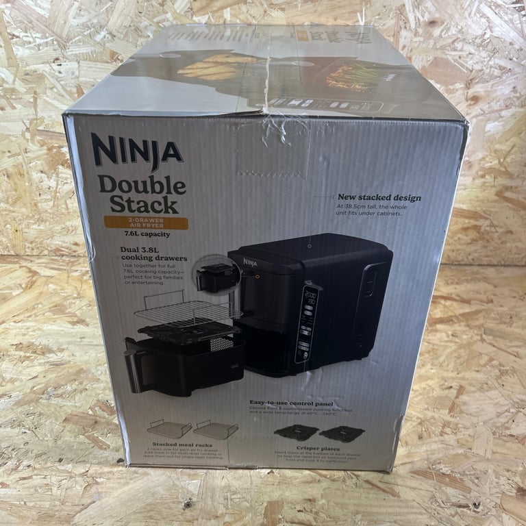 Ninja Double Stack 7.6L Air Fryer + Smart Cook System - Brand New