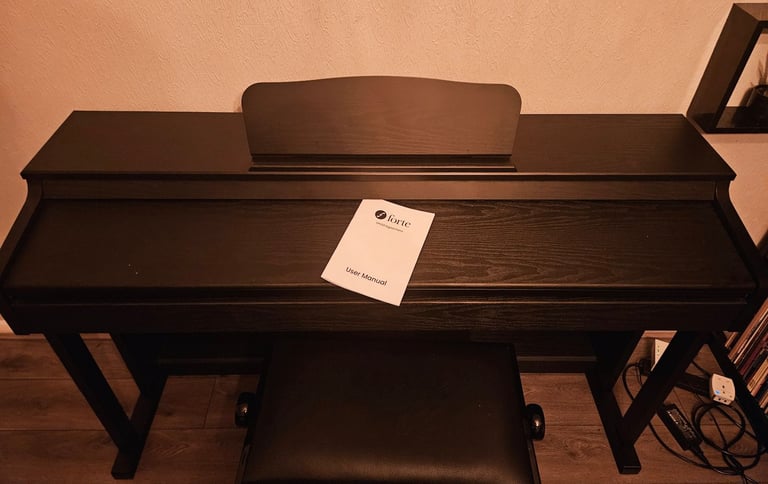 Black Digital Piano by Forte