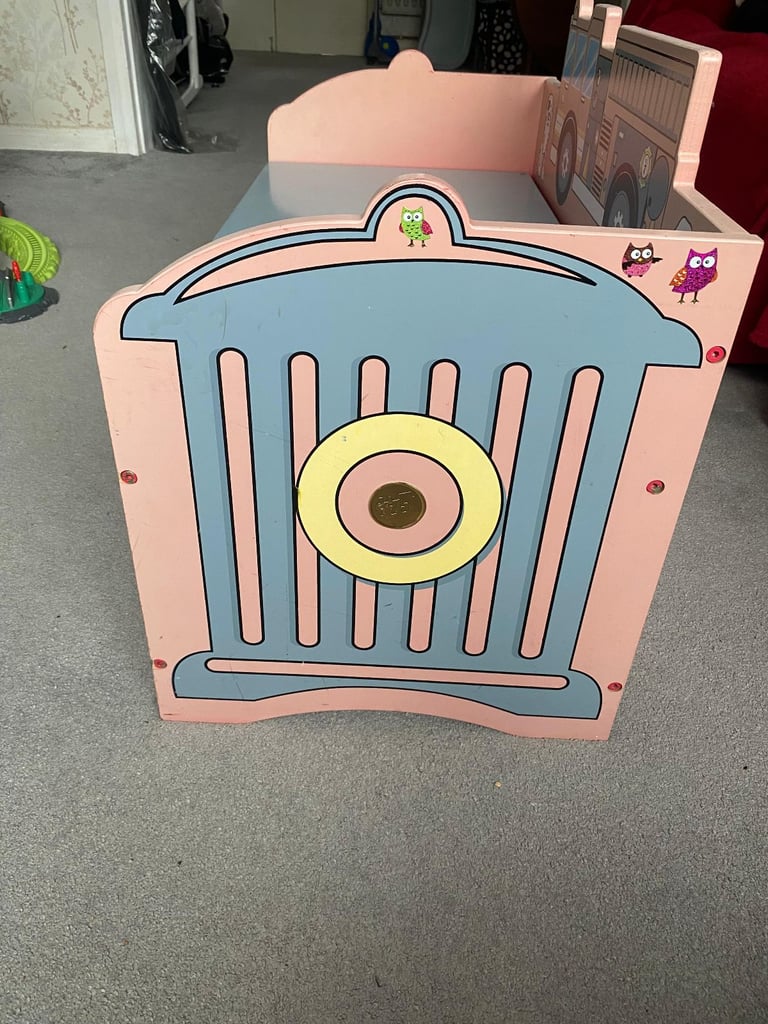 Fire truck toy box