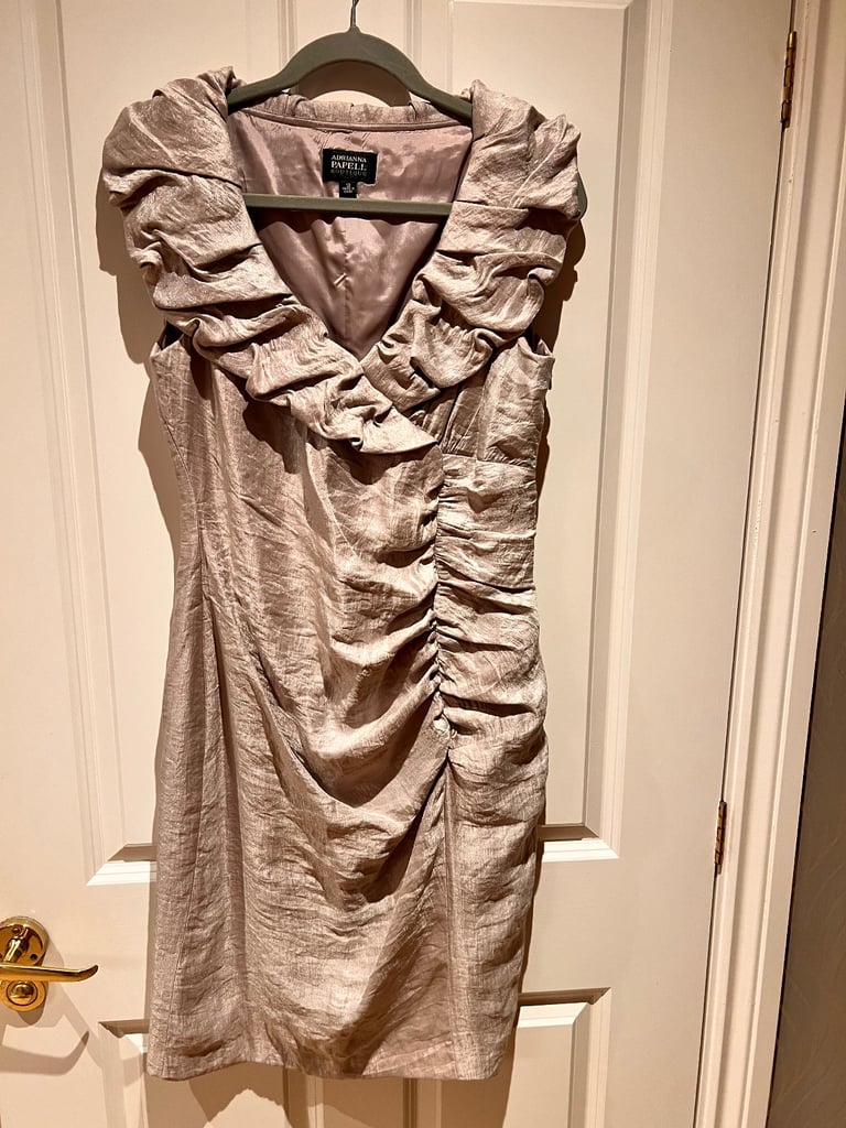 image for Adrianna Papell boutique dress in a lovely champagne colour  