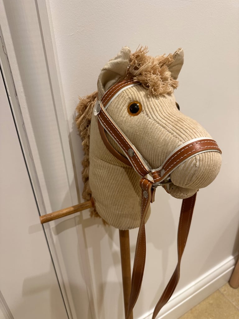 image for Children's Hobby Horse wooden/cord/leather