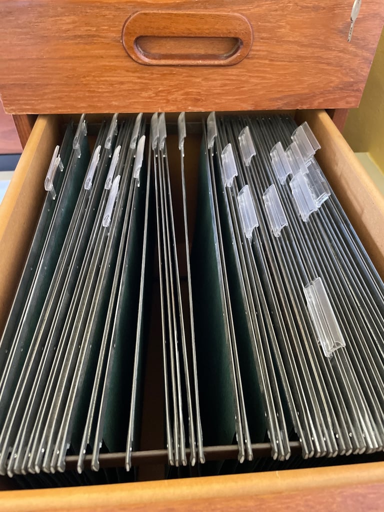 Still available: Large wooden computer desk and lockable cabinet