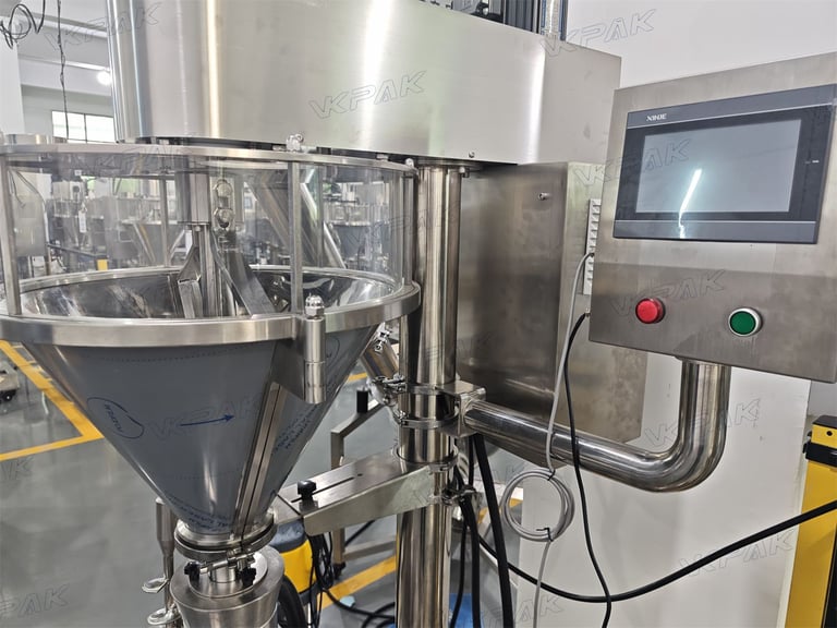 Semi-Automatic Powder Filling Machine For Coffee Powder, Protein Powder