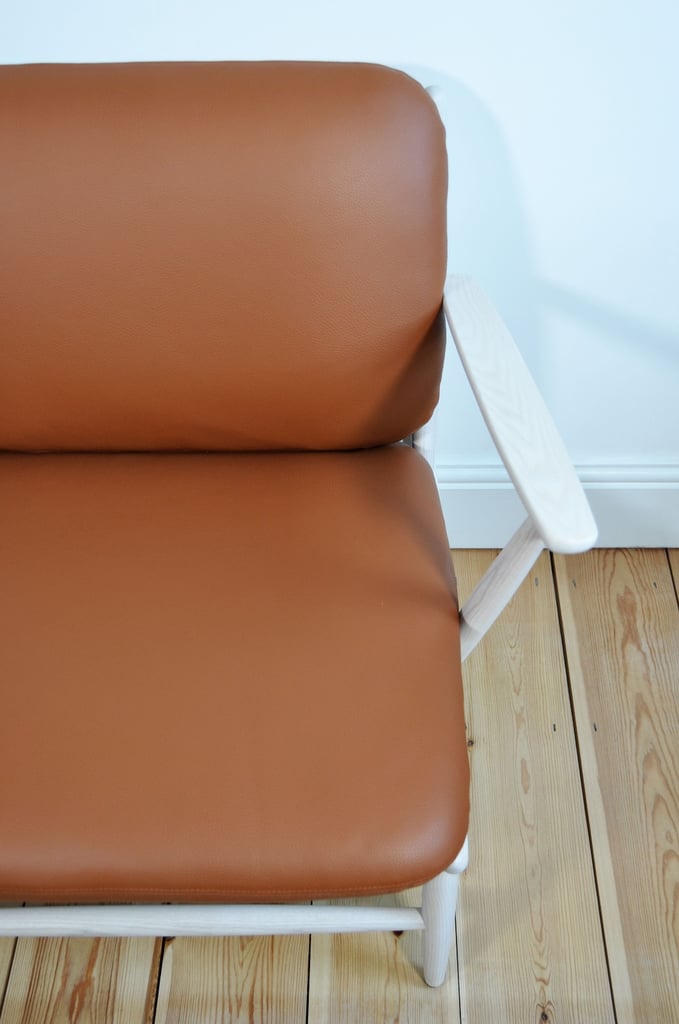 NEW Ercol Von Ash and Leather Armchair - Brand New - FREE LONDON DELIVERY