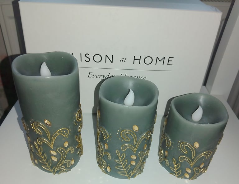 NEW ALISON CORK FAUX CANDLES 