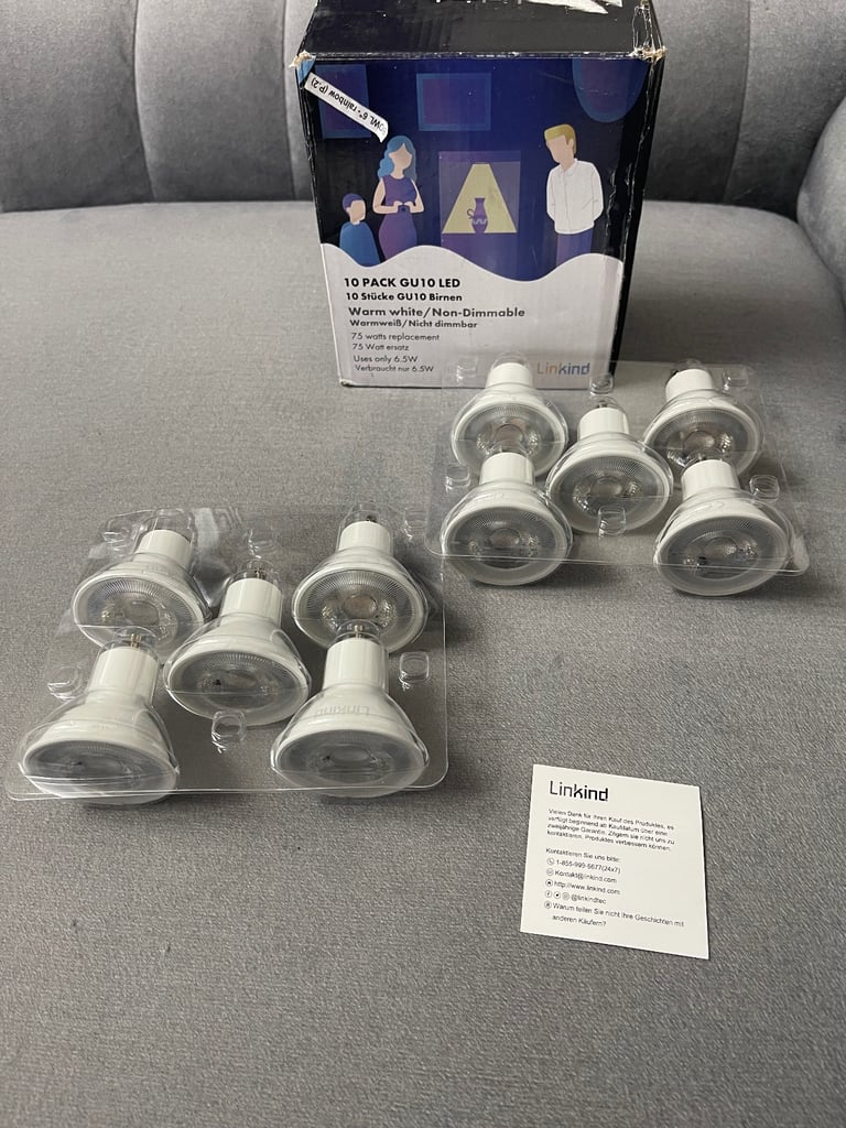 10 LED warm white 
