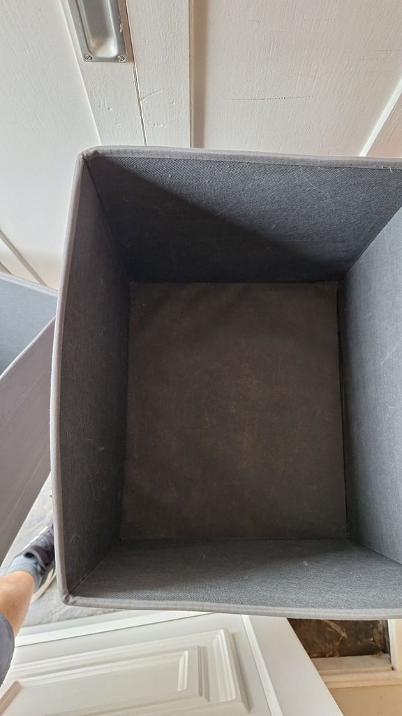 Fabric storage boxes x 4