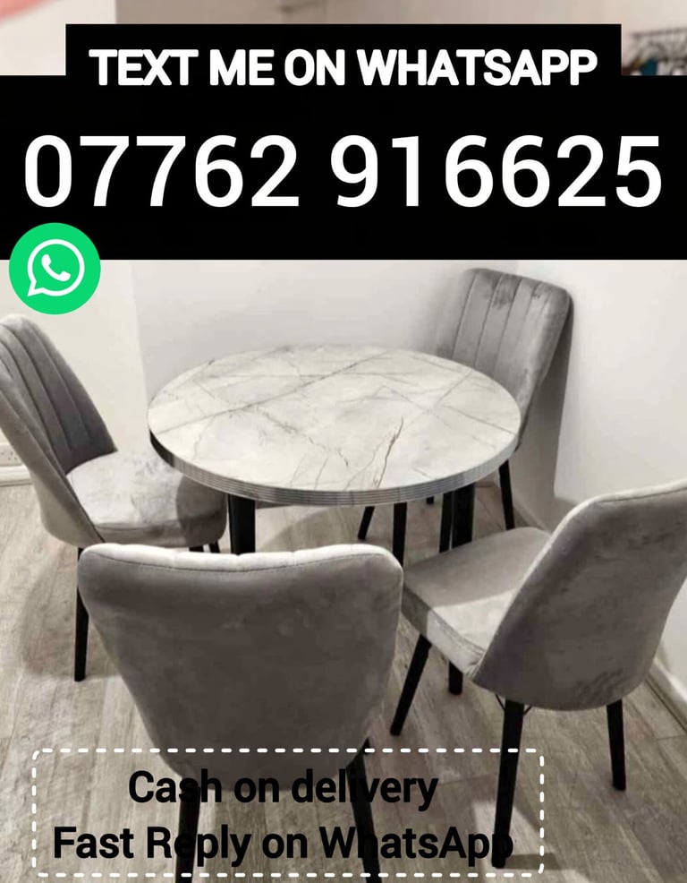 image for Dining Table with 4 or 6 chairs.