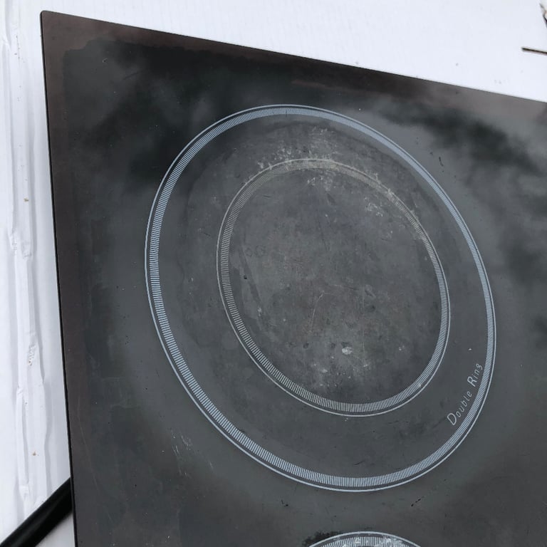 Hotpoint Elegance CRC641DB ELECTRIC HOB Four Rings Glass Ceramic Surface Schott Ceran (£299 ONP)