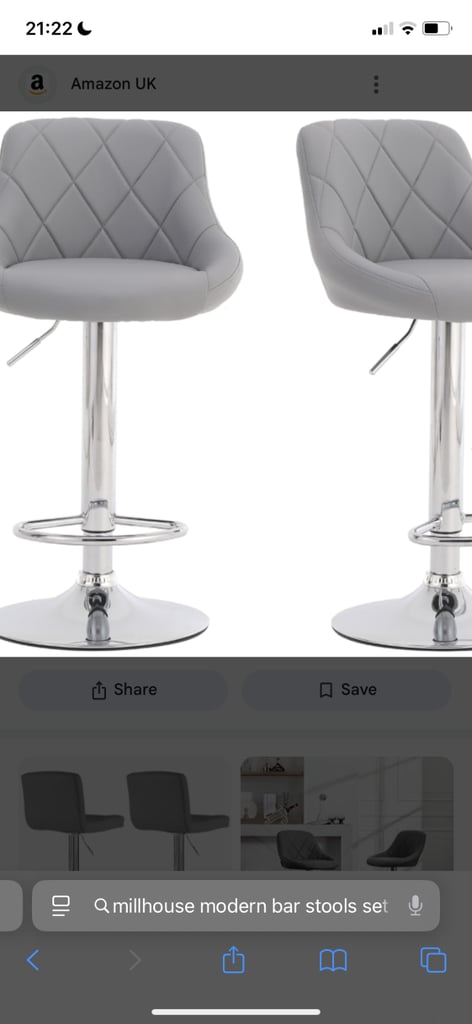 Pair of Modern Barstools / Bargain 
