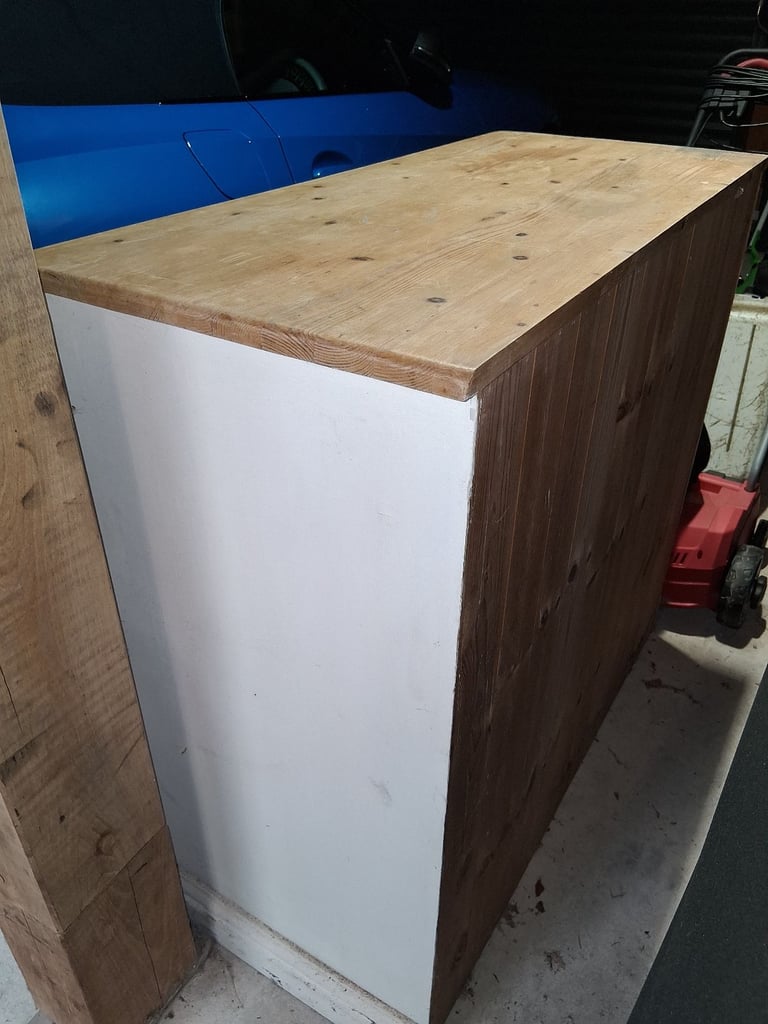 Solid pine chest of drawers