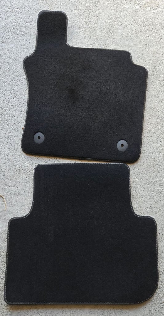 GENUINE VW TIGUAN 2016-2024 VELOUR CARPET FLOOR MATS BLACK 5NC863011
