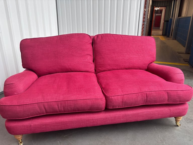 Laura Ashley 3 seater sofa and storage footstool ! Immaculate as new ! 