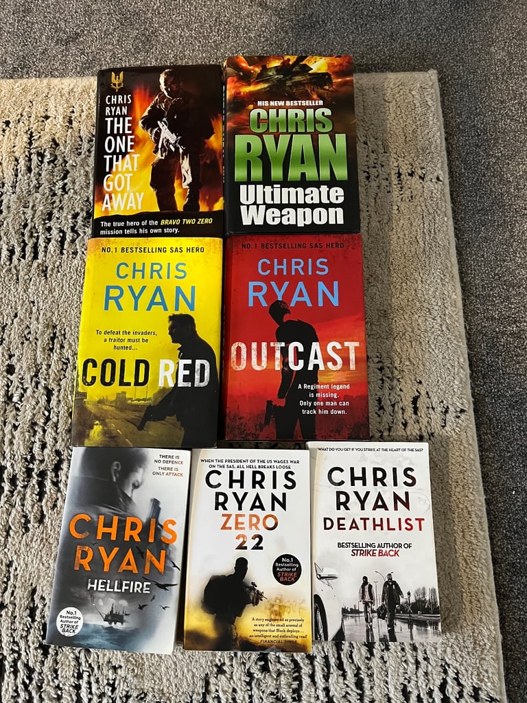 Military books. 7 books by author Chris Ryan