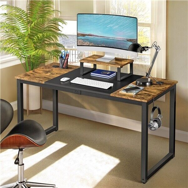 NEW Wooden Computer Desk Study Desk Home Office PC Table with Movable