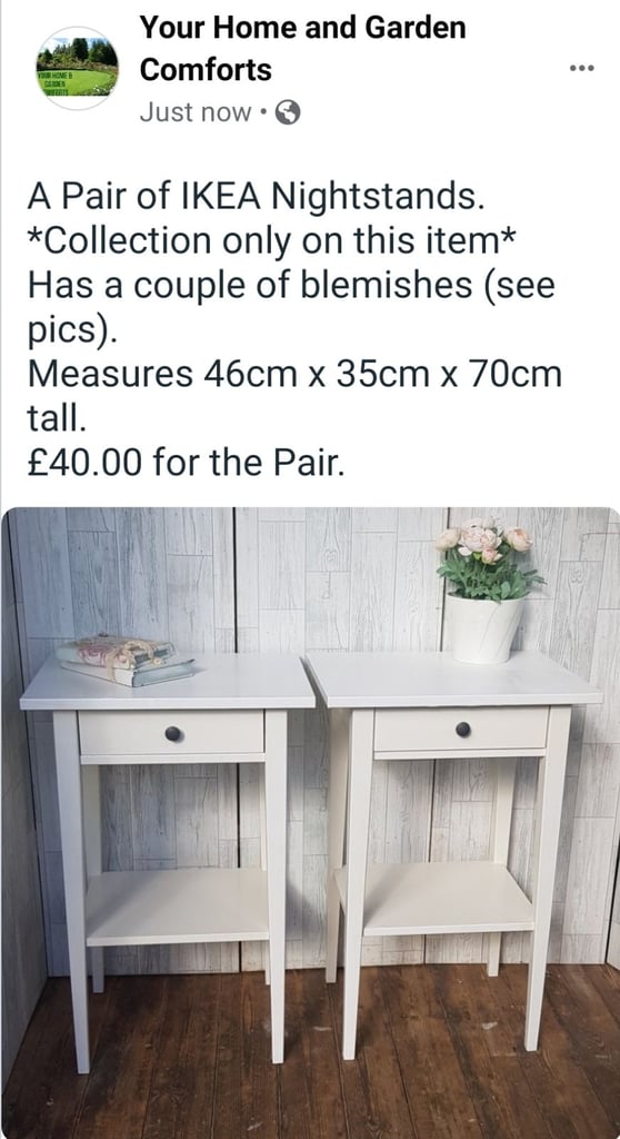 A Pair of IKEA Nightstands. 