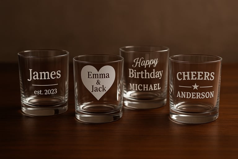 ✨ Elevate Every Occasion with Personalized Engraved Glassware Glass 4u ✨