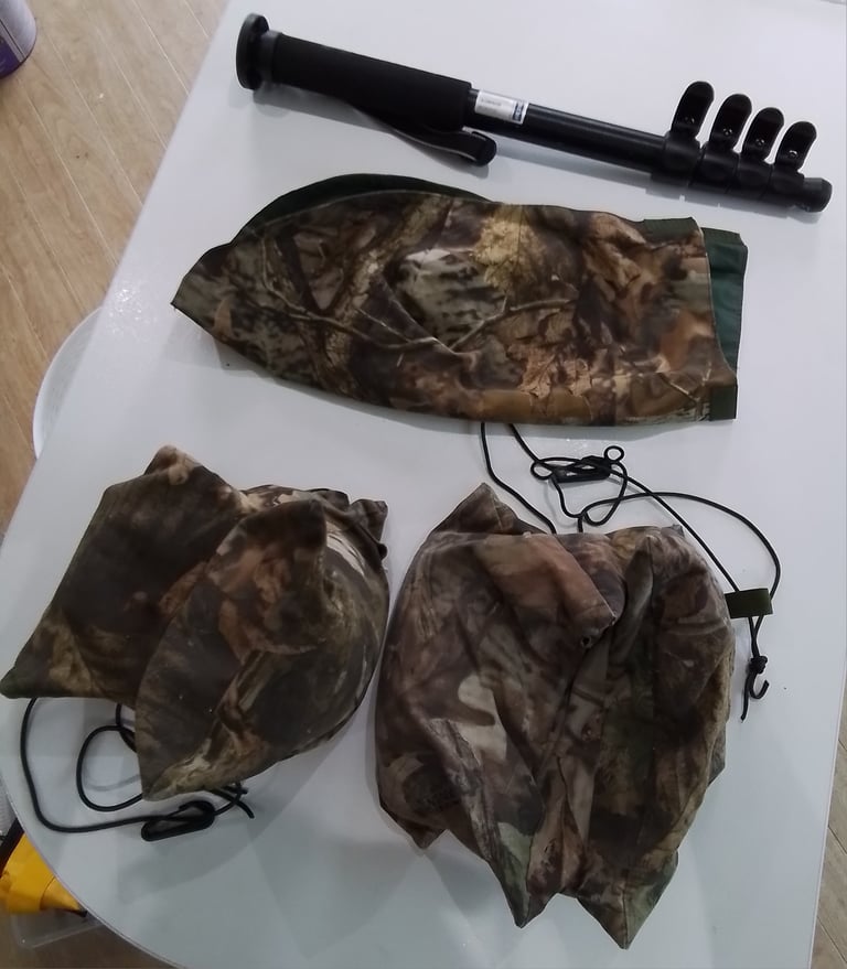 Camera/Scope Bean Bags, Monopod and Rain Cover