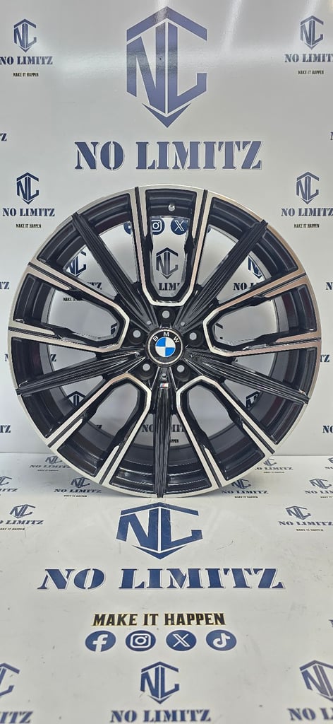 SET OF 4 BRAND NEW BMW 21" 817m 5 SERIES GT X3 X4 STYLE ALLOY WHEELS 5x120 DIAMOND CUT STAGGERED