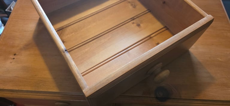 Wax Pine Five Drawer Chest