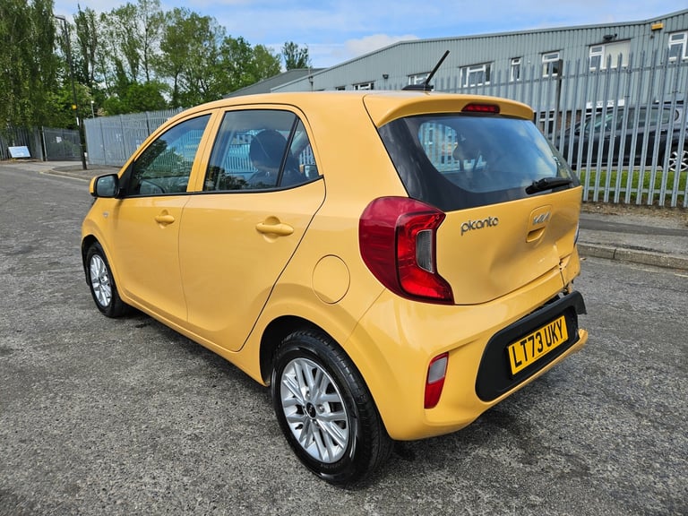 2023 73 Kia Picanto 1.0 2 5dr Yellow Damaged Salvage 