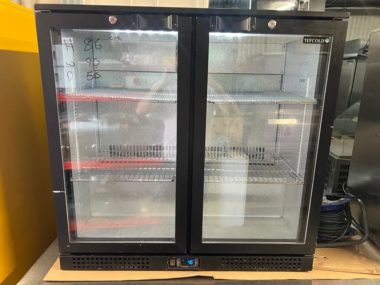 Commercial under-counter glass bar fridge for restaurant bar cafe shop 