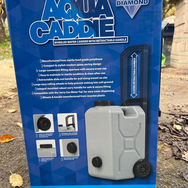 Blue Diamond Aqua Caddie 25L Water Carrier Hog On Wheels