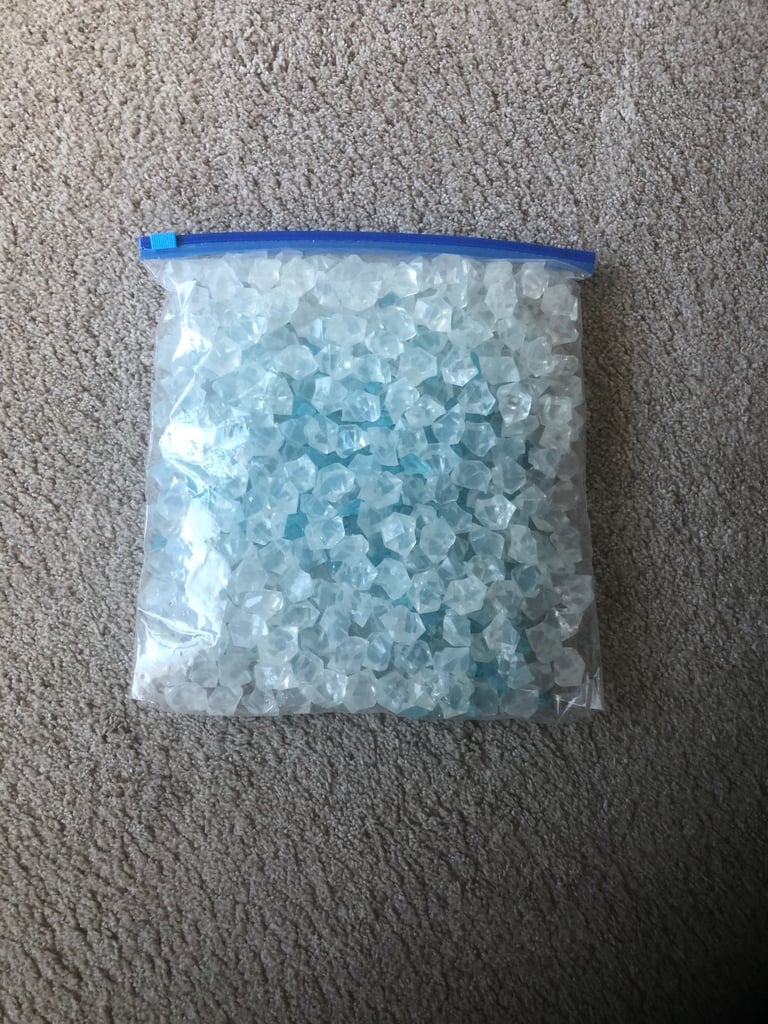 Decorative Crystals in Blue & Clear (New)