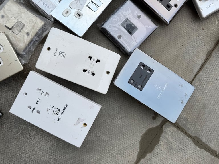  Job lot electric sockets incl shaver sockets