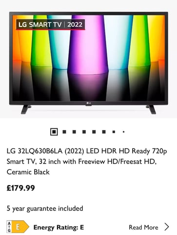 LG 32LQ630B6LA (2022) LED HDR HD Ready 720p Smart TV | in Wolverton,  Buckinghamshire | Gumtree