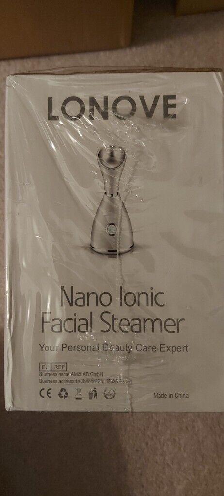 Lonove nano ionic facial steamer- New- Rose Gold