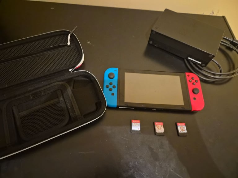 Nintendo switch with games 