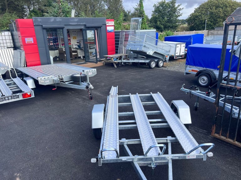 Brand New 2m x 1,25m Single Axle Motorbike Trailer 750KG Un Braked