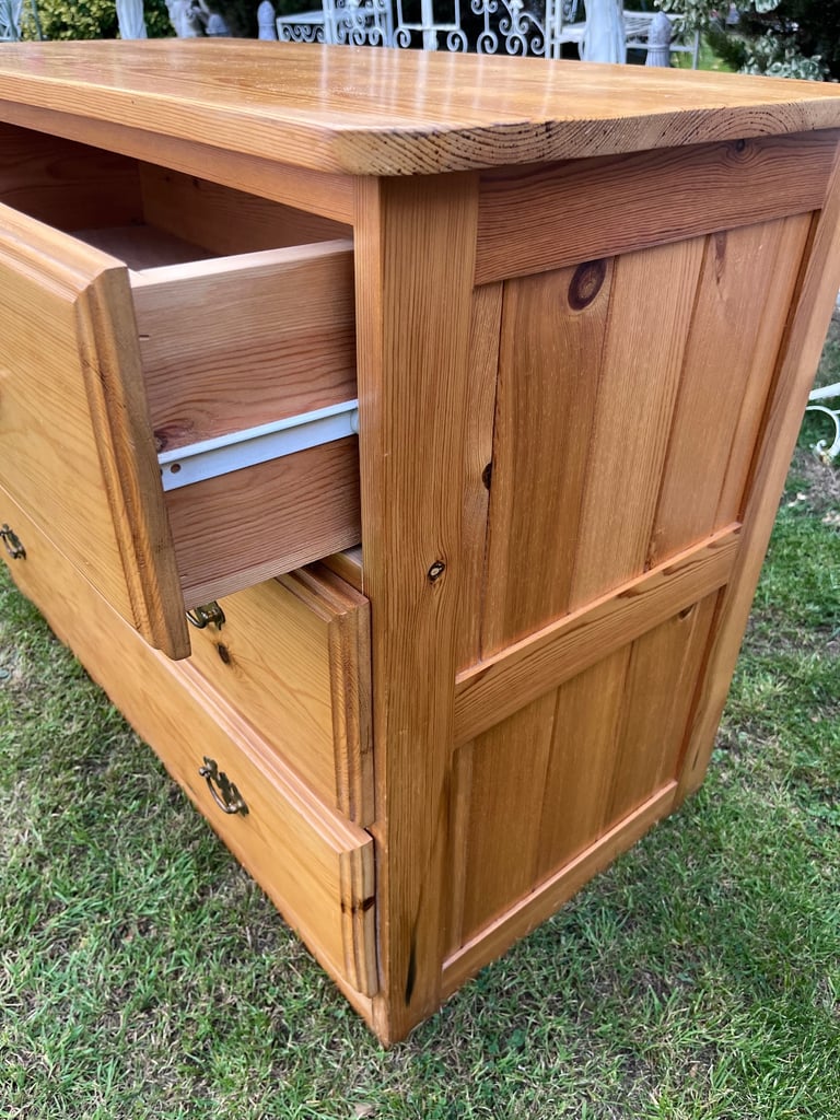 Solid Pine Chest Of Drawers