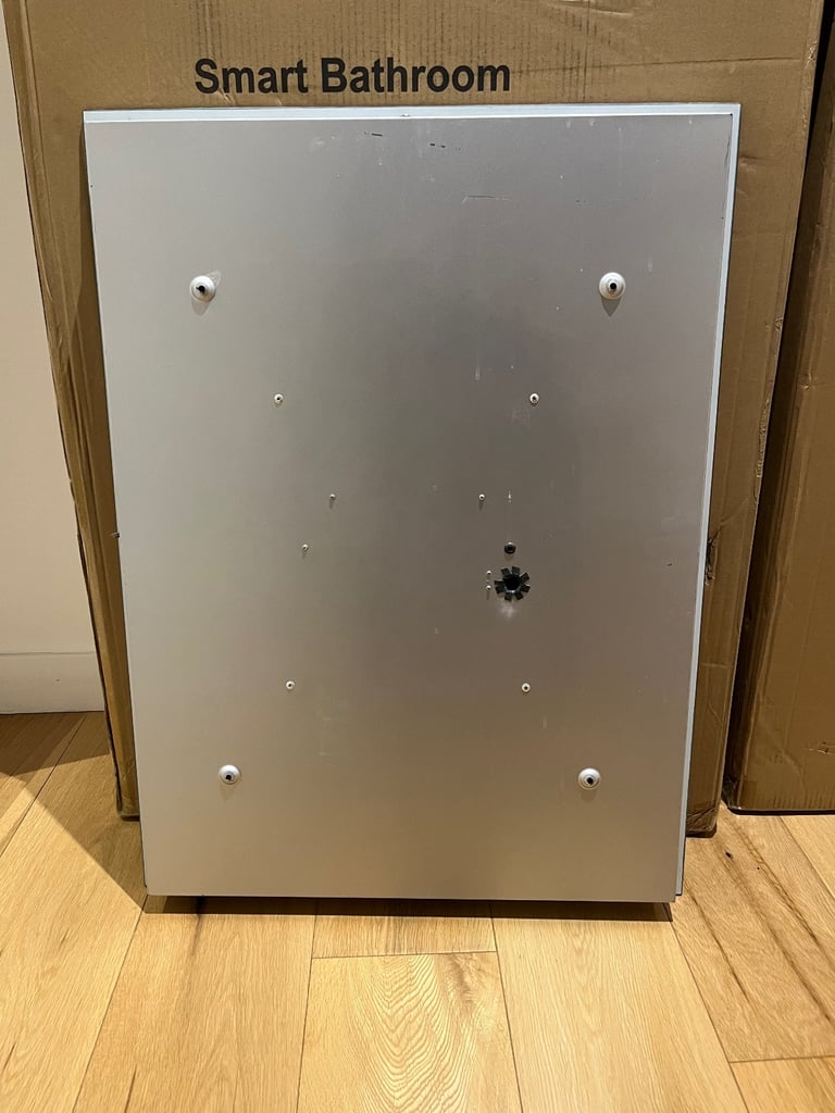 2 x Bathroom mirrors with anti-fog and lights 