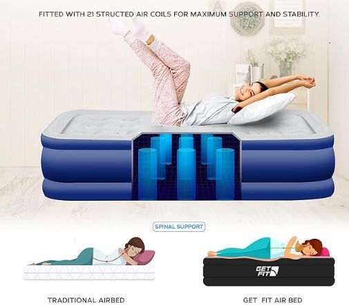 Get Fit Air Bed with Built In Electric Pump
