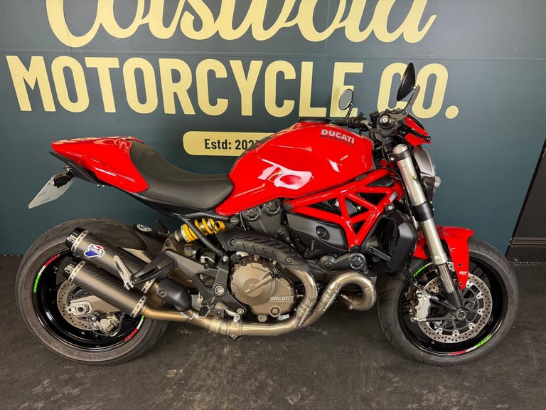 image for Ducati Monster 821 full history plus Termignoni exhaust