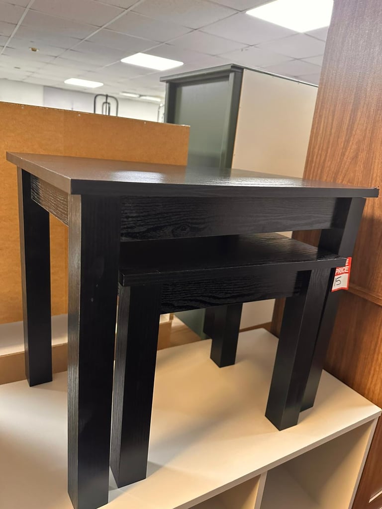 image for Nest of 2 Tables Black