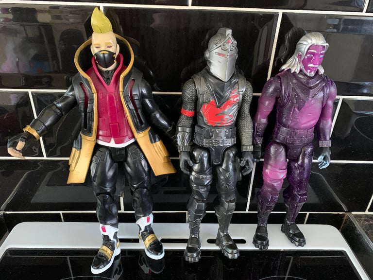 image for Fortnite talking and light up drift. Black knight and galaxy victory figures