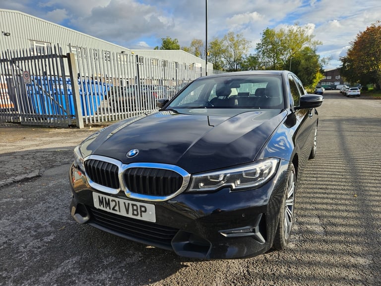 2021 21 BMW 3 SERIES 318D DIESEL Sport Black Damaged Repaired CAT N