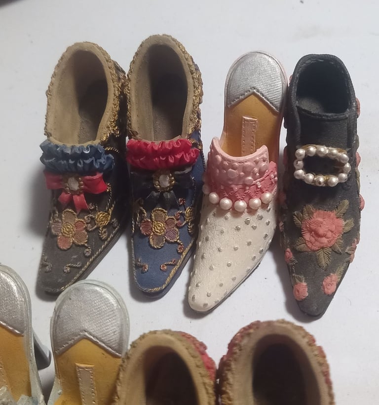 image for Collection of miniature shoes. X10