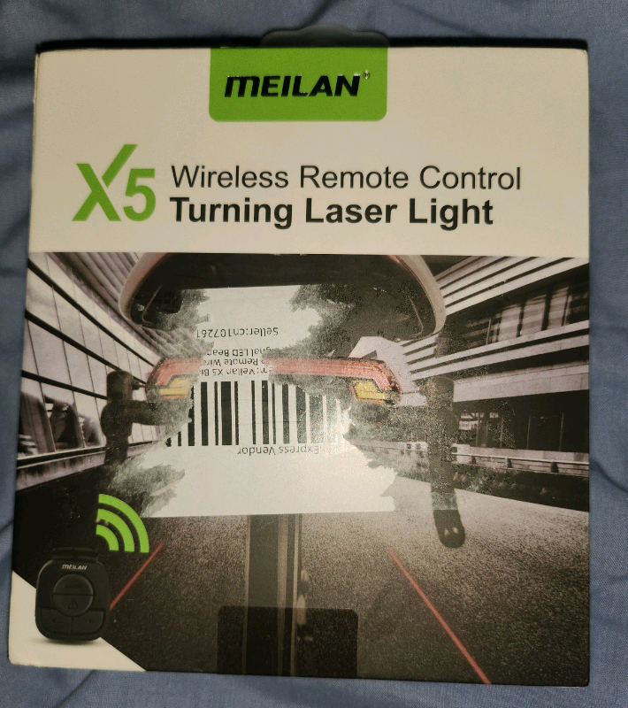 E scooter E bike cycle AtvX5 WIRELESS REMOTE CONTROL TURN LASER LIGHT
