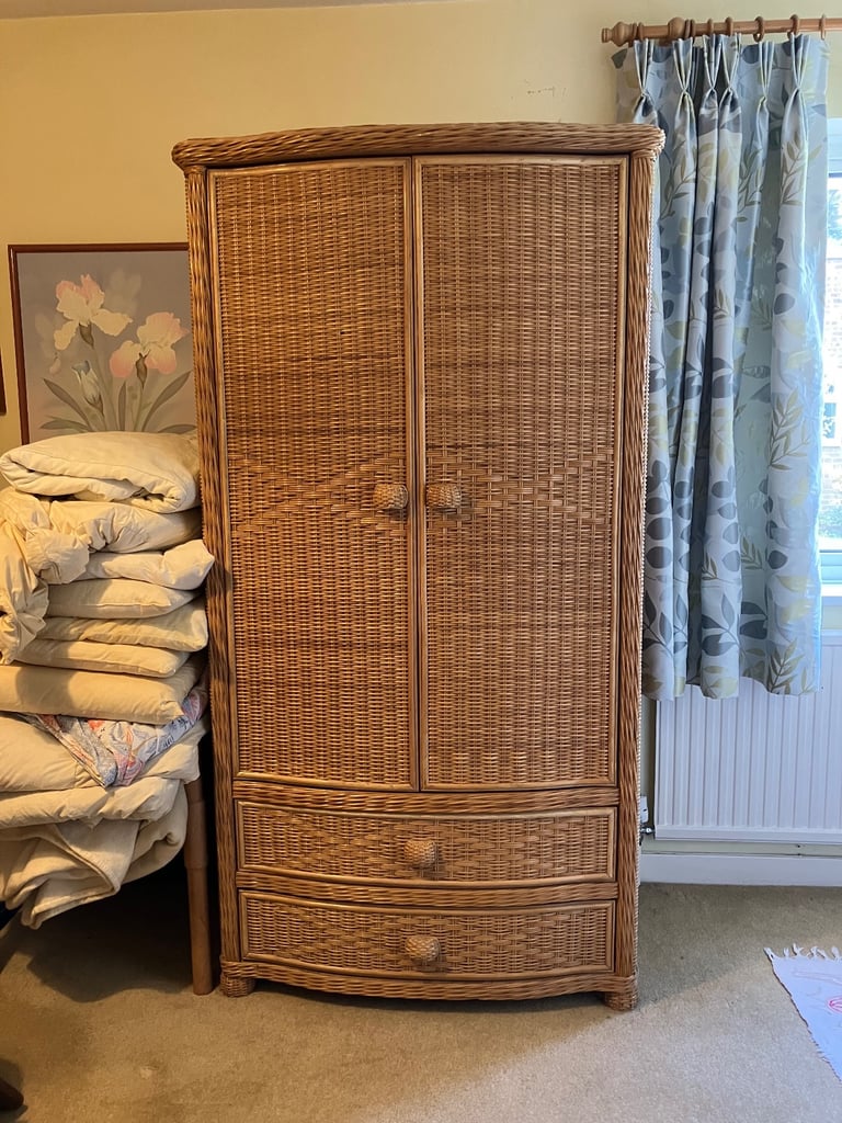 image for Wicker Wardrobe & Drawers