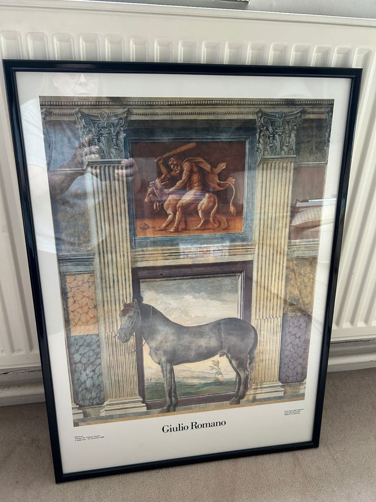 image for LARGE FRAMED ART POSTER GIULIO ROMANO MANTUA ITALY SIXTEENTH CENTURY ARTIST SUPERB