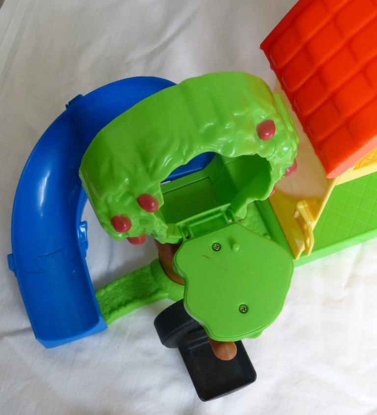 JUST PLAY HOUSE, TREE SLIDE, MAILBOX, FIGURES, FRIDGE, BATH & LOTS MORE